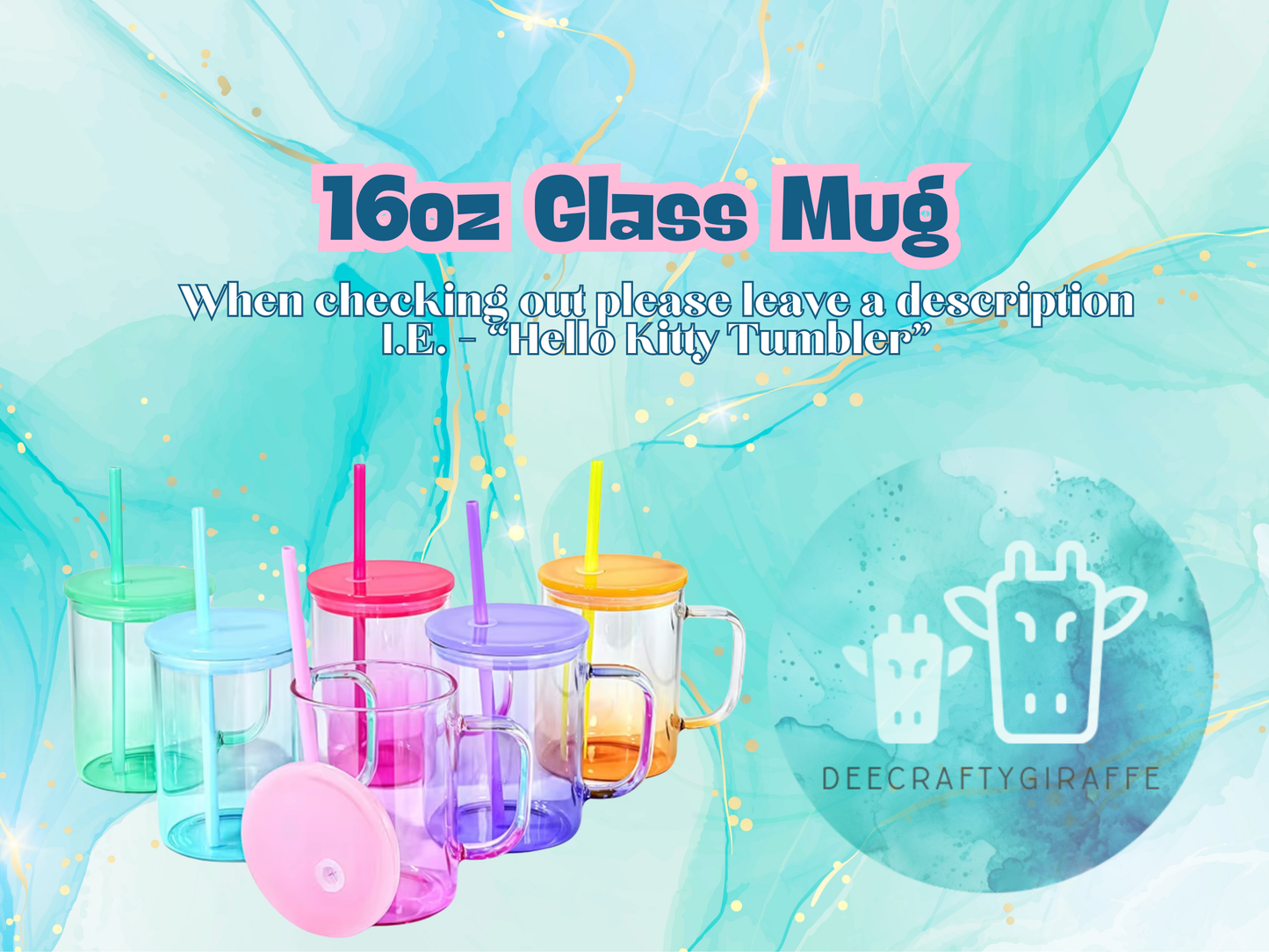 16oz Glass Mug