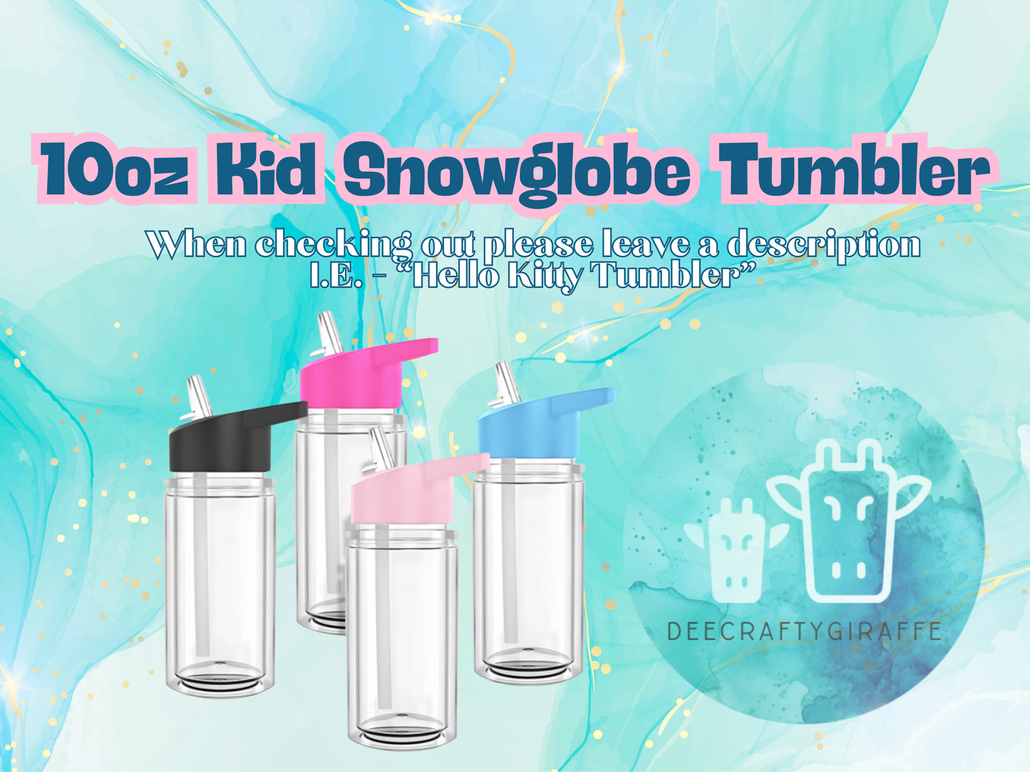 10oz Kids Snowglobe Tumbler