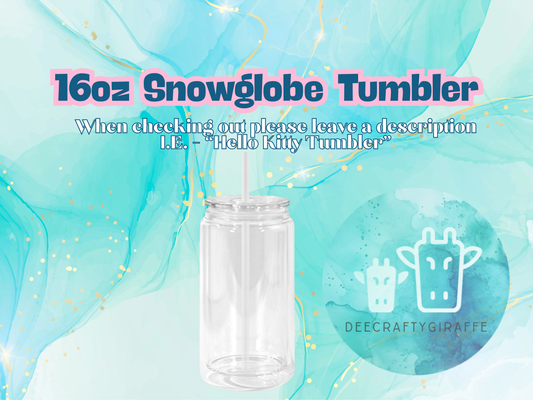16oz Snowglobe Tumbler