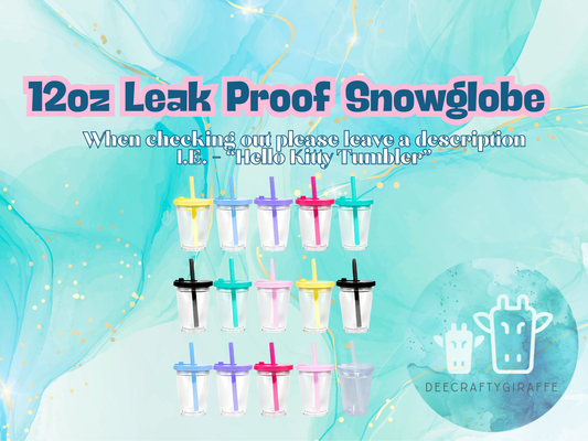 12oz Leak Proof Snowglobe