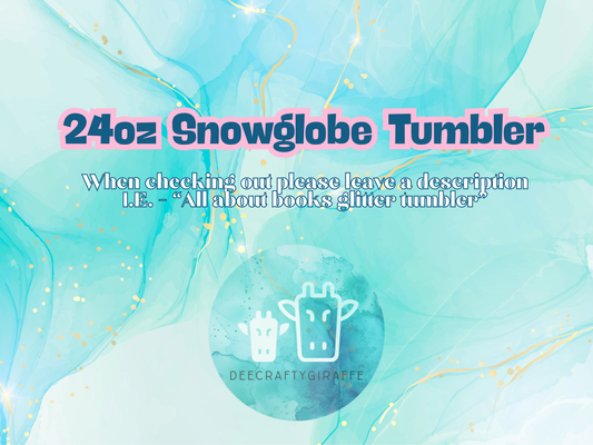 24oz Snowglobe Tumbler