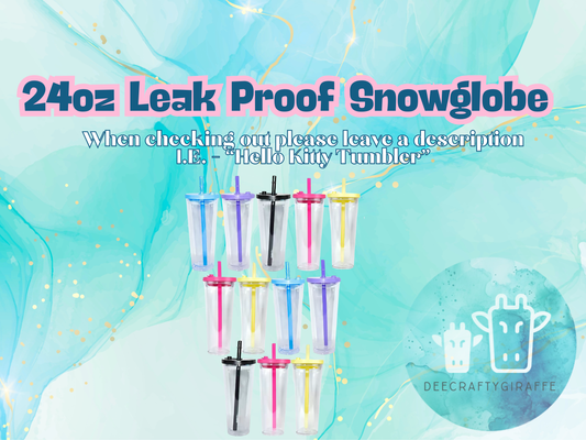 24oz Leak Proof Snowglobe