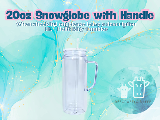 20oz Snowglobe with Handle